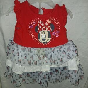 Disney Red Minnie Mouse Kids Matching Set
